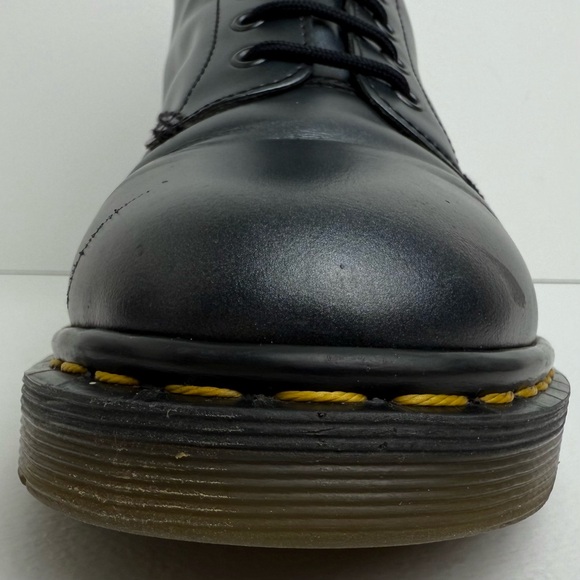 Vintage Dr. Martens England 1460 Metallic Graphite Shimmer Silver MIE Boots UK 9 - Picture 10 of 16